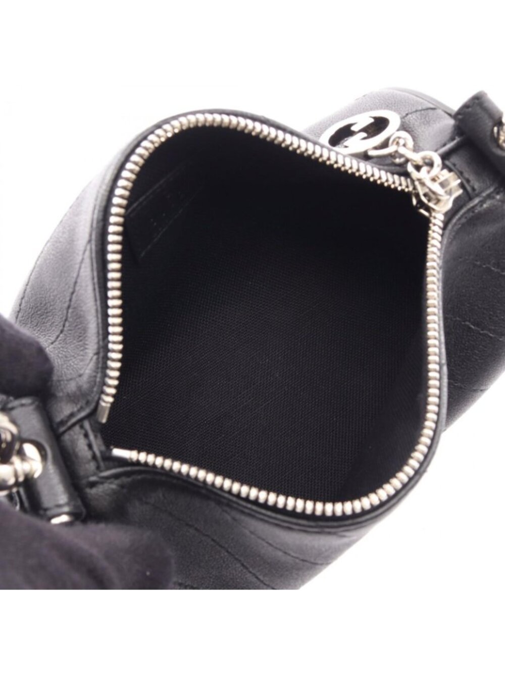 Gucci Shoulder Bag Blondie Black Leather Di Mini - Picture 3 of 9